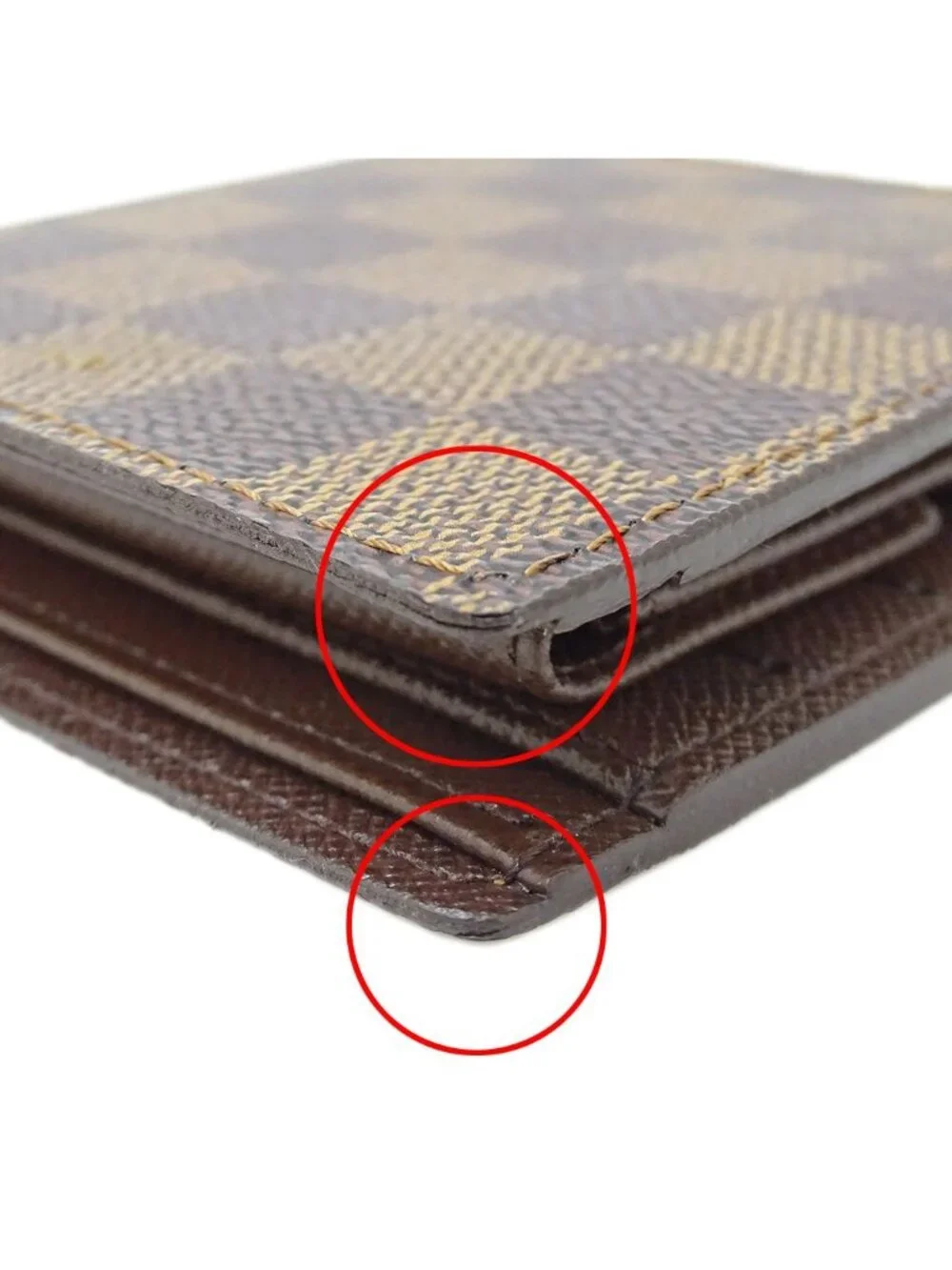Louis Vuitton Wallet Damier Bifold Portefeuille Marco Brown